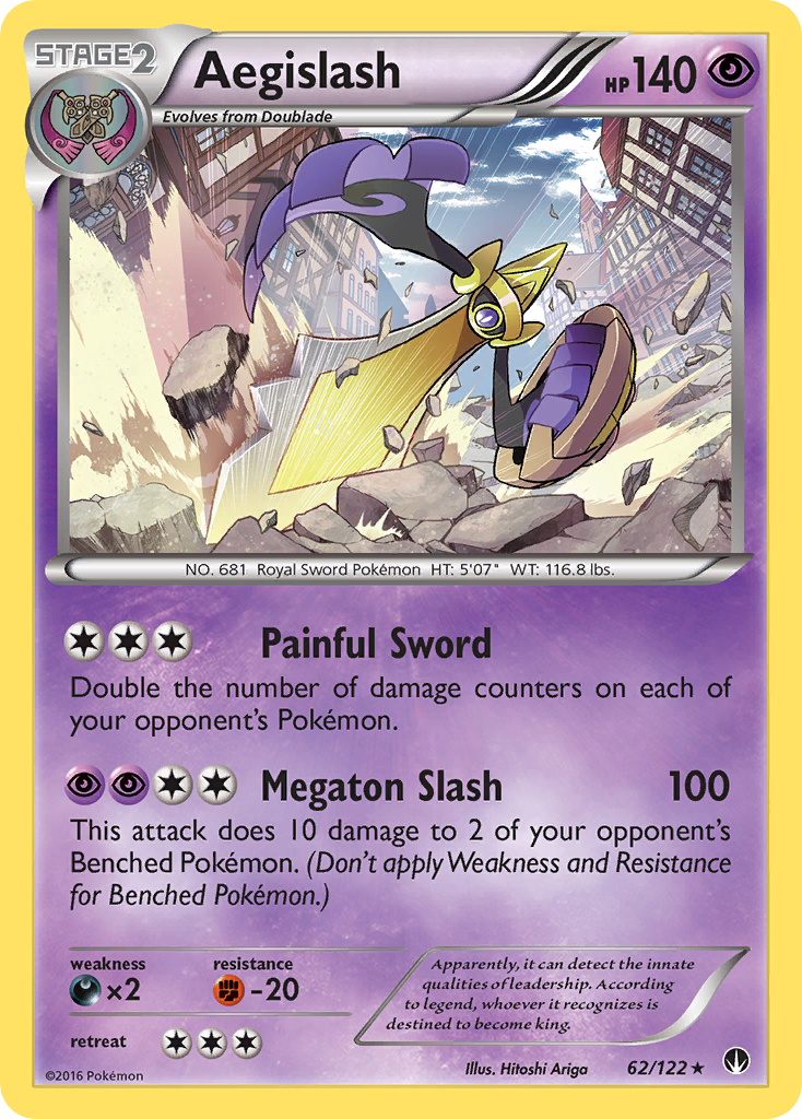 Aegislash - 62/122 - Rare Holo
