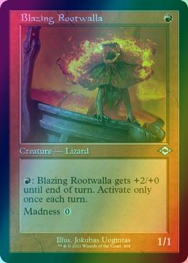 Blazing Rootwalla [404] [Retro Frame] [Modern Horizons 2] [Etched Foil]