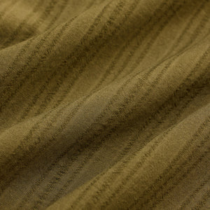 Olive Slim Fit Stripes Shirt