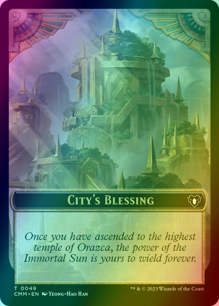 Bird Illusion Token (11) // City's Blessing Token (49) [Commander Masters: Tokens] [Foil]