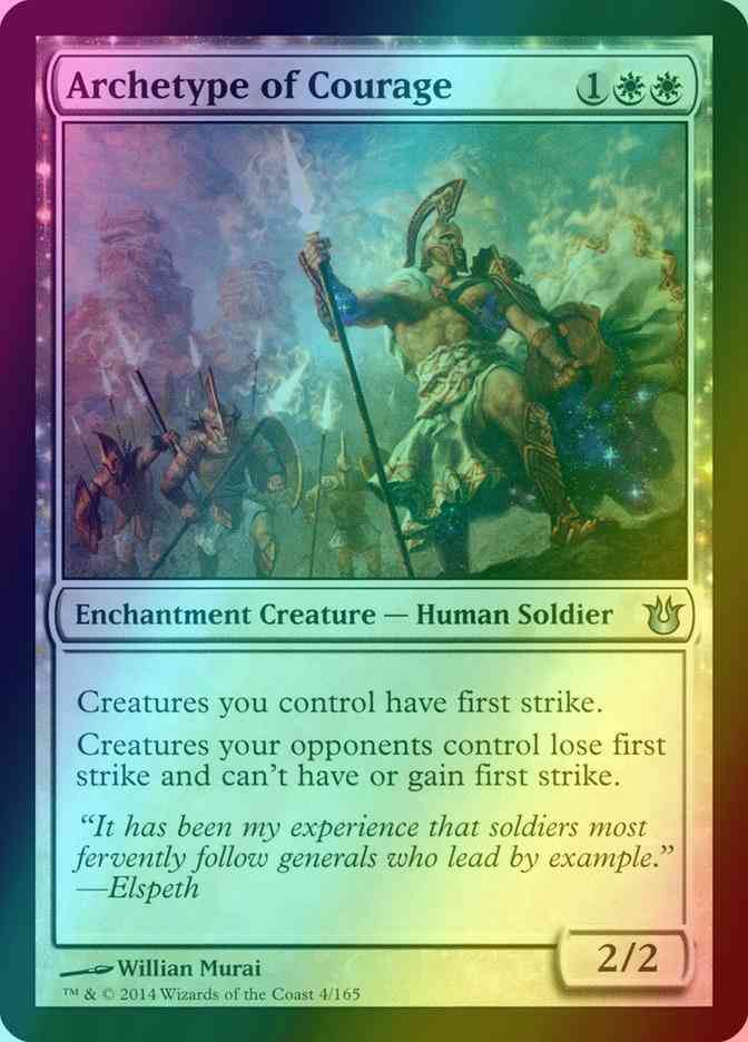 Archetype of Courage [4] [Born of the Gods] [Foil]