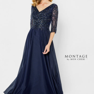 Montage 116950 Long Evening A Line Formal Mother of the Bride Dress