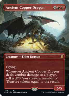 Ancient Copper Dragon [368] [Borderless] [Commander Legends: Battle for Baldur's Gate] [Non-Foil]