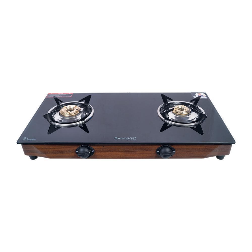 Eco Star 2 Burner Glass Cooktop,  Black 8mm