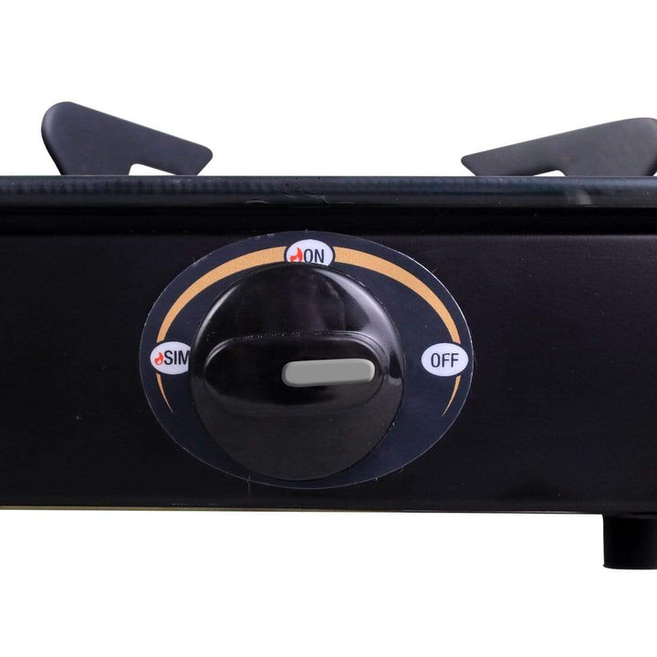 Power 3 Burner Glass Cooktop, Black 6mm Toughened Glass