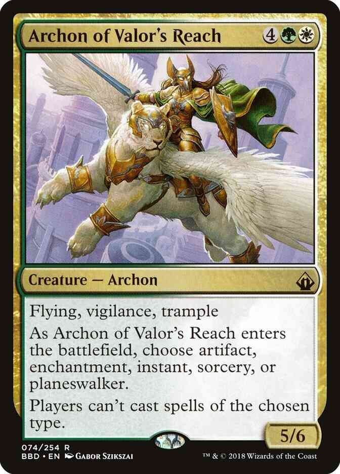 Archon of Valor's Reach [74] [Battlebond] [Non-Foil]