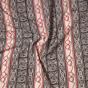 Black - Bagh Block Printed Cotton Precut Fabric (1.2 Meter) 18