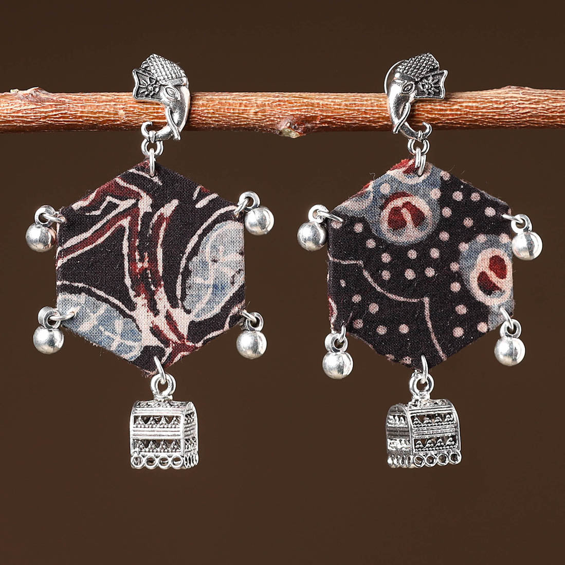 Alisha Handcrafted GS Fabart Earrings