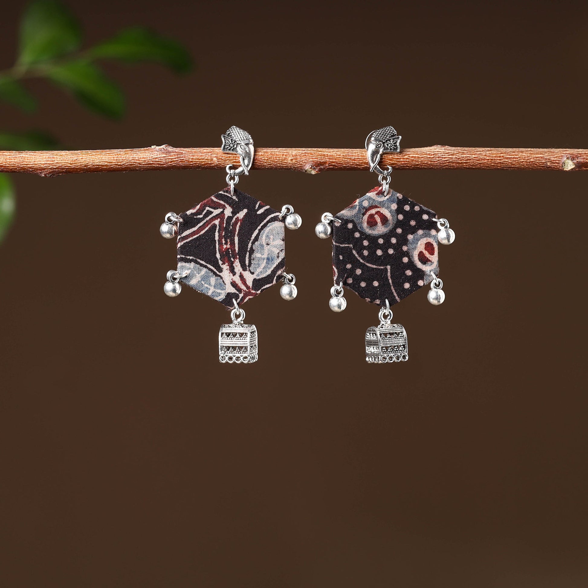 Alisha Handcrafted GS Fabart Earrings