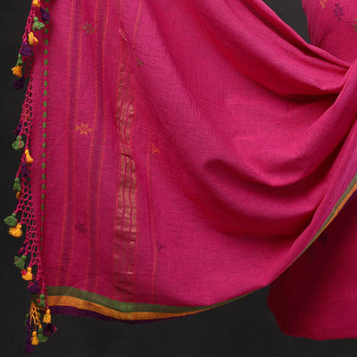 3pc Kutch Handloom Organic Kala Cotton Suit Material Set 12