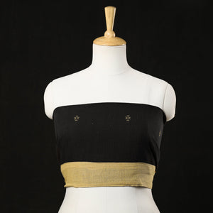 Black - Organic Kala Cotton Handloom Blouse Material
