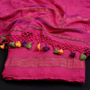 3pc Kutch Handloom Organic Kala Cotton Suit Material Set 08