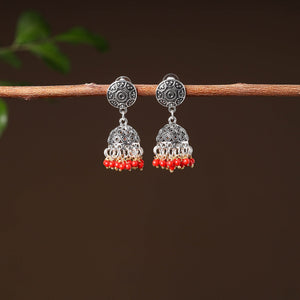 Aparna Handcrafted GS Beaded Jhumki Earrings