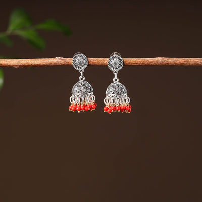 Aadhya Handcrafted GS Beaded Jhumki Earrings