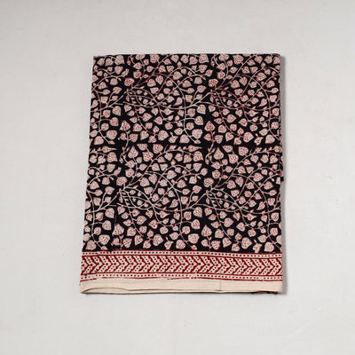 Black - Bagh Block Printed Cotton Precut Fabric (1 Meter) 55