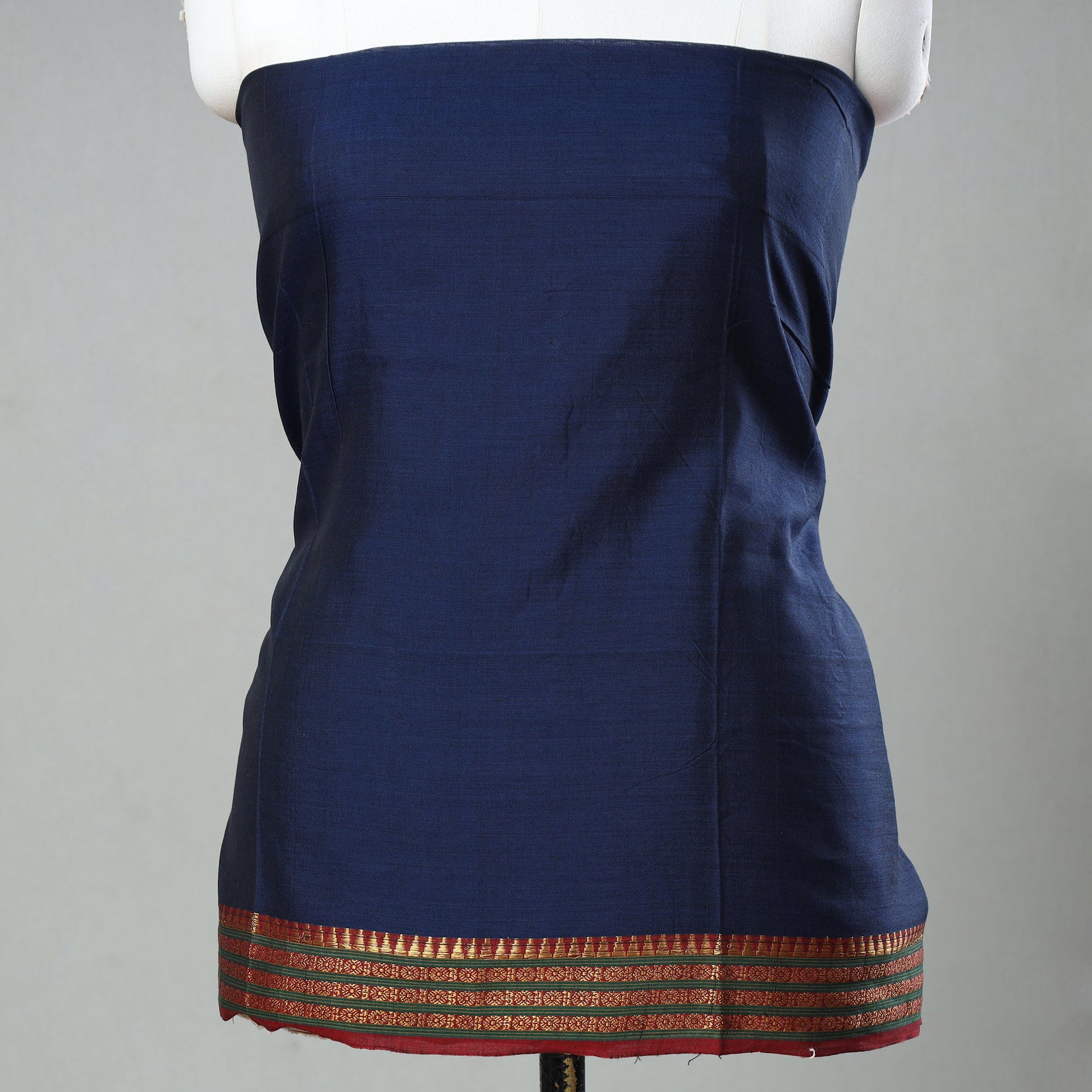 Brown - 3pc Dharwad Cotton Suit Material Set 28