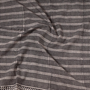 Black - Bagh Block Printed Cotton Precut Fabric (1 Meter) 64