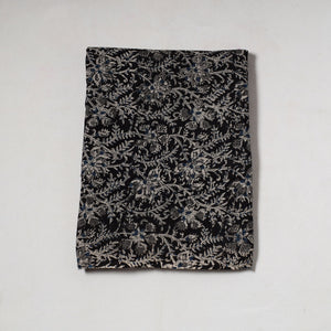 Black - Kalamkari Block Printed Cotton Precut Fabric 68