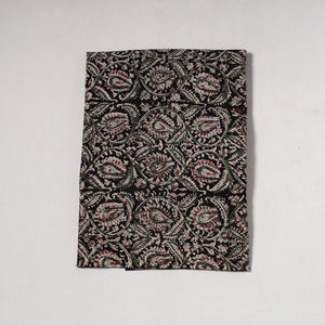 Black - Kalamkari Block Printed Cotton Precut Fabric (1.2 meter) 74