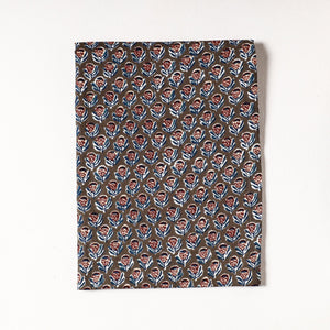 Brown - Sanganeri Block Printed Cotton Precut Fabric (1 Meter)