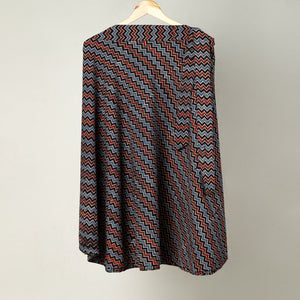 Block Print Cotton Wrap Around Ajrakh Skirt 34