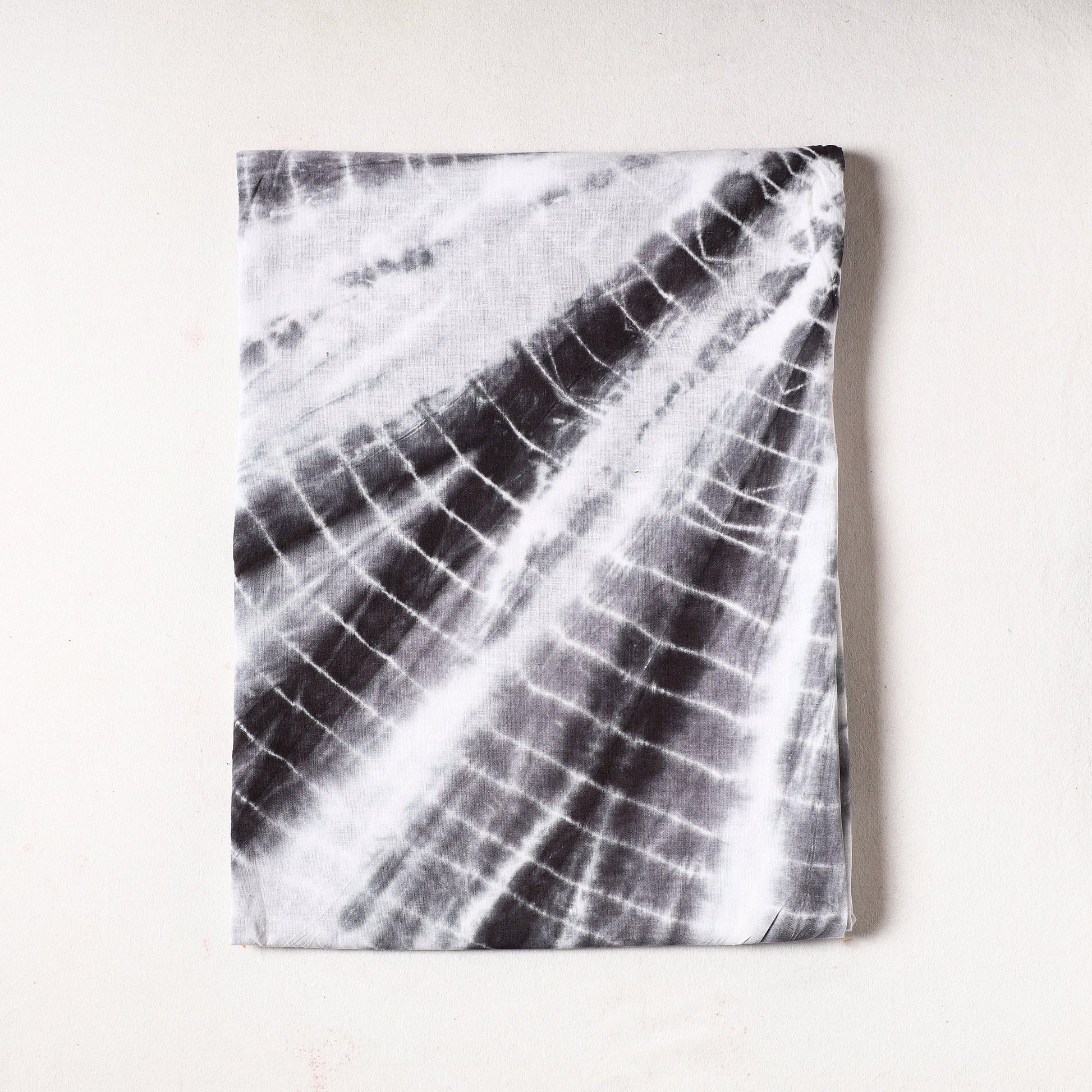 Black - Shibori Tie-Dye Cotton Precut Fabric (1 Meter)