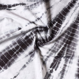 Black - Shibori Tie-Dye Cotton Precut Fabric (1 Meter)
