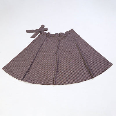Black - Jhiri Handloom Cotton Wrap Around Plain Skirt 25