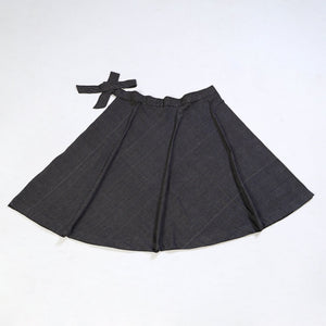 Black - Jhiri Handloom Cotton Wrap Around Plain Skirt 27