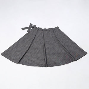 Black - Jhiri Handloom Cotton Wrap Around Plain Skirt 05