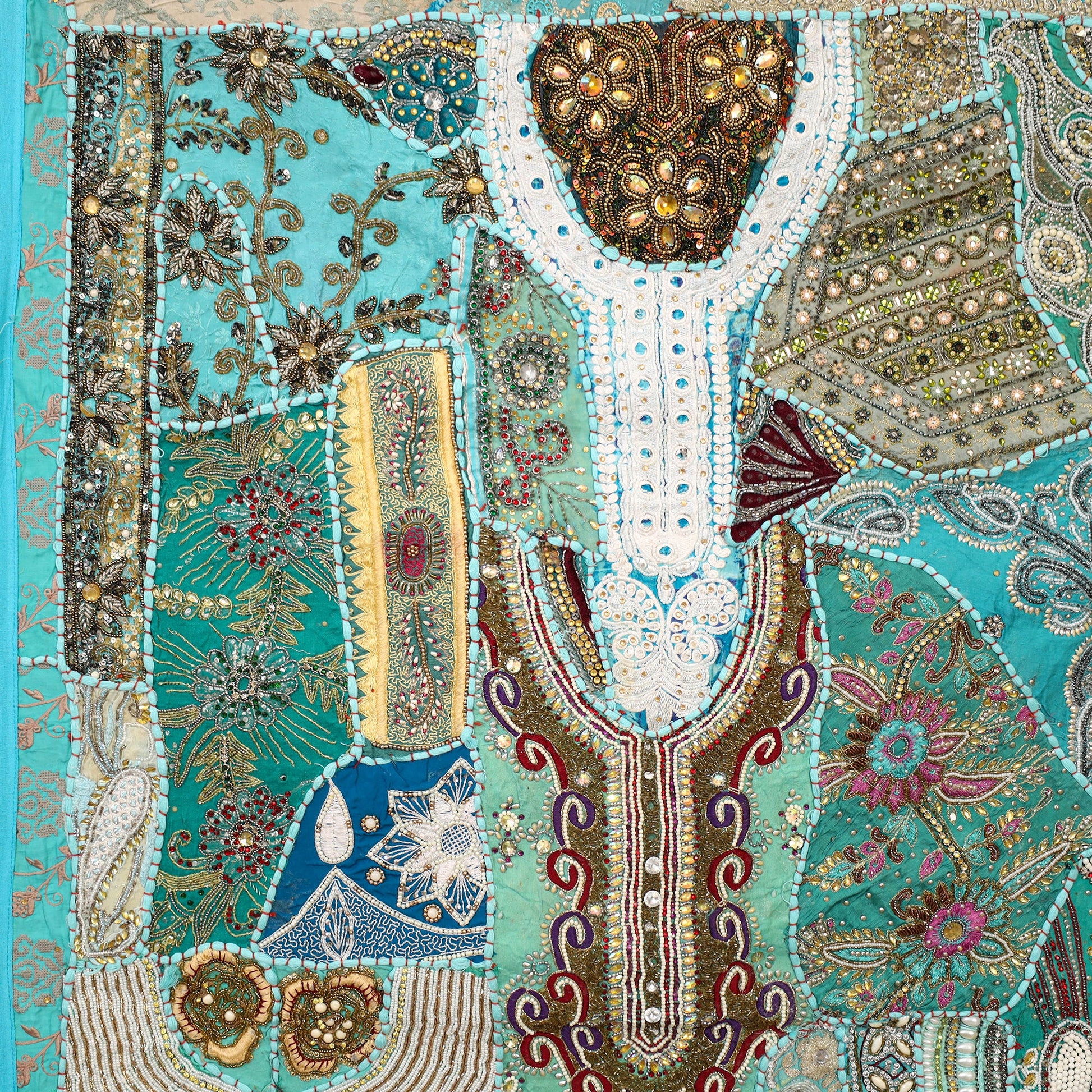 Banjara Beadwork Embroidery Tapestry Wall Hanging 04