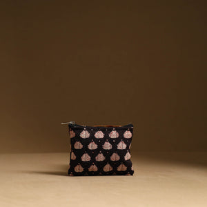 Black - Handmade Cotton Multipurpose Utility Pouches (set of 3) 25