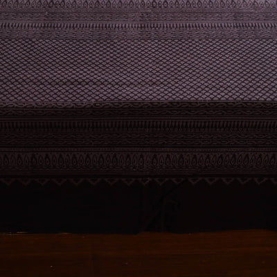 Brown - Block Print Cotton Bagh Double Bed Sheet (108 x 90 in) 10