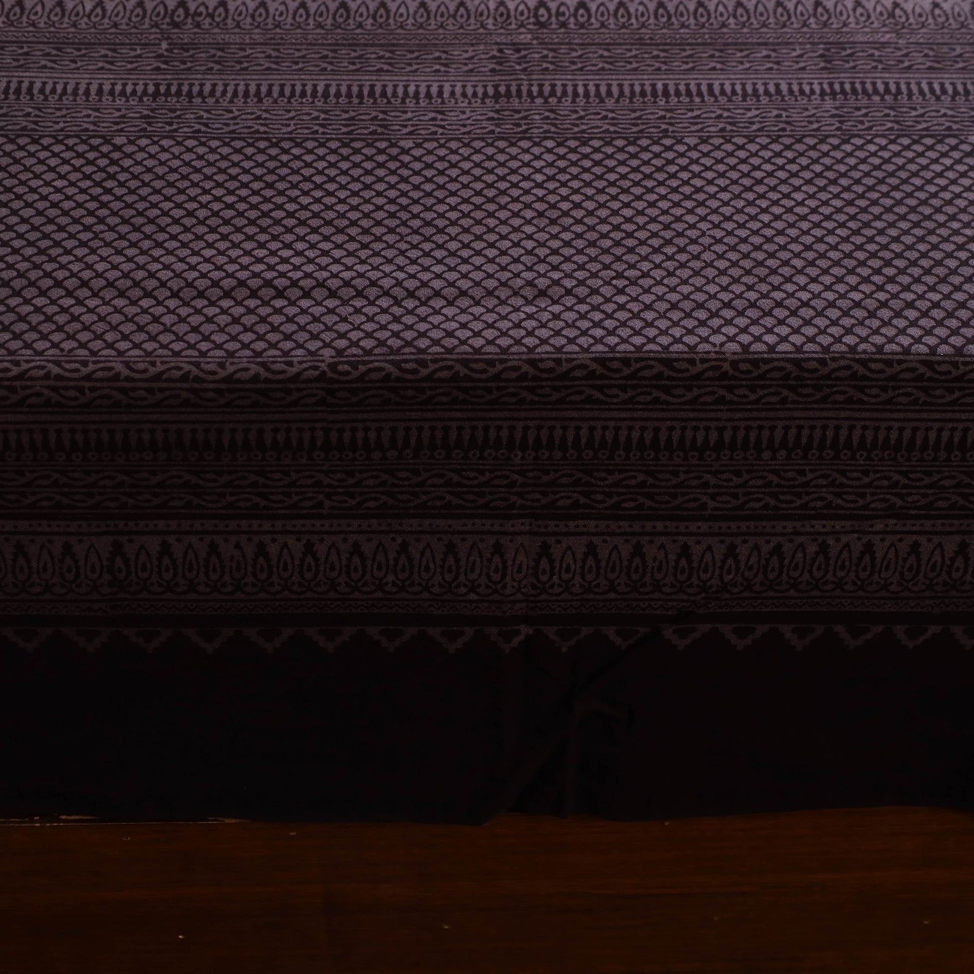 Brown - Block Print Cotton Bagh Double Bed Sheet (108 x 90 in) 10