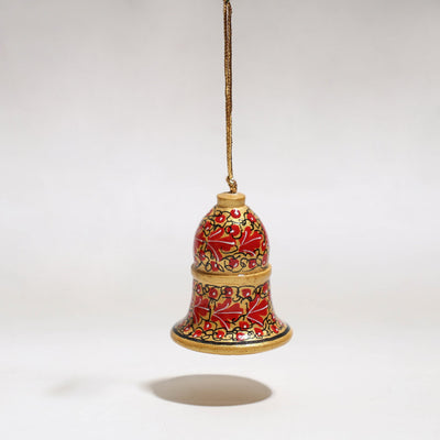 Bell - Kashmir Handpainted Christmas Decor Ornament 09