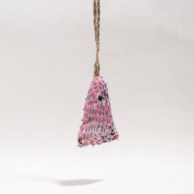 Bell - Upcycled Thread & Beadwork X-Mas Decor Hanging 15