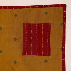 Brown - Handcrafted Jacquard Table Mat With Pocket 03