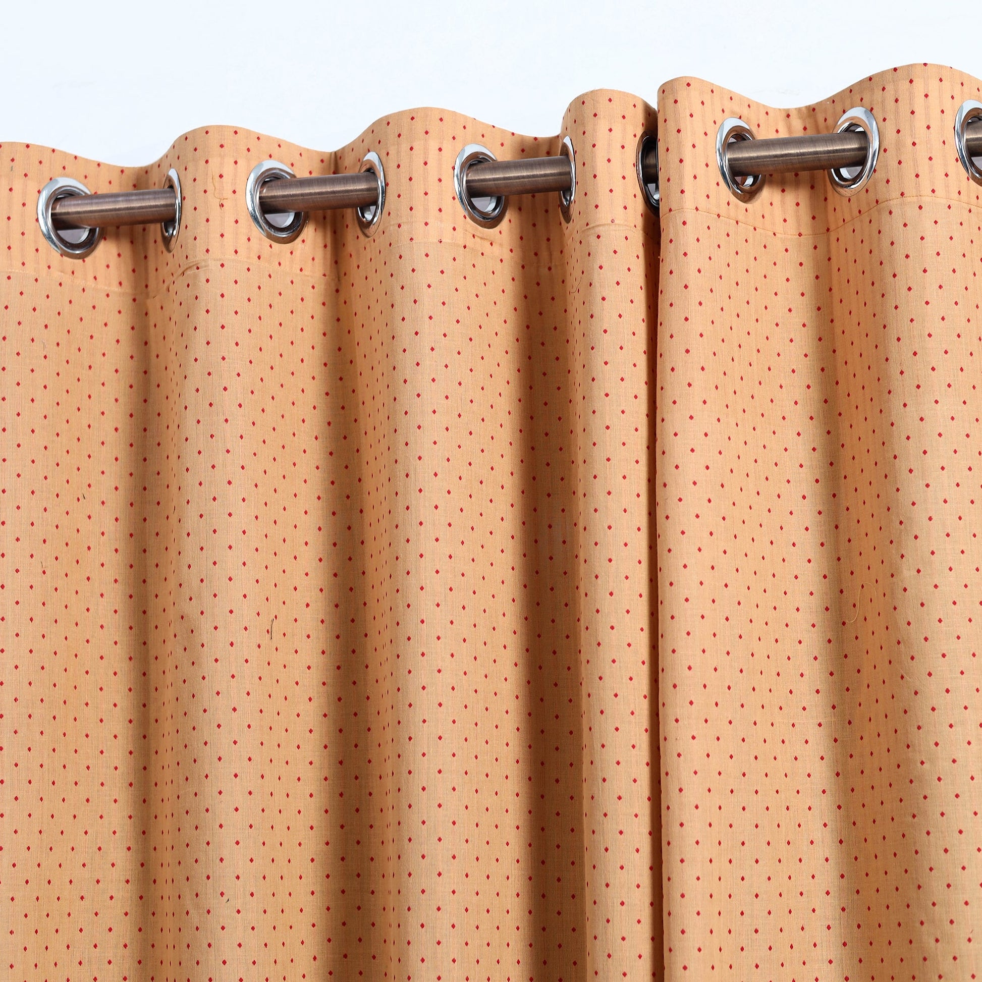 Brown - Cotton Door Jacquard Curtain (7 x 3 Feet) 05