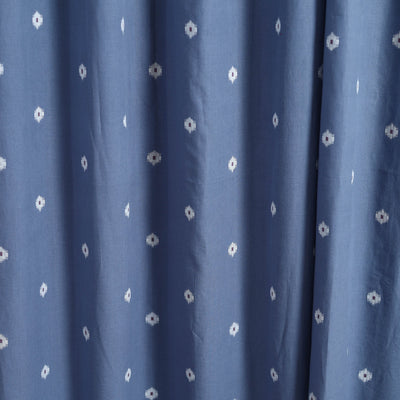 Blue - Cotton Door Jacquard Curtain (7 x 3 Feet) 10