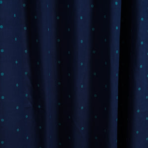 Blue - Cotton Door Jacquard Curtain (7 x 3 Feet) 12