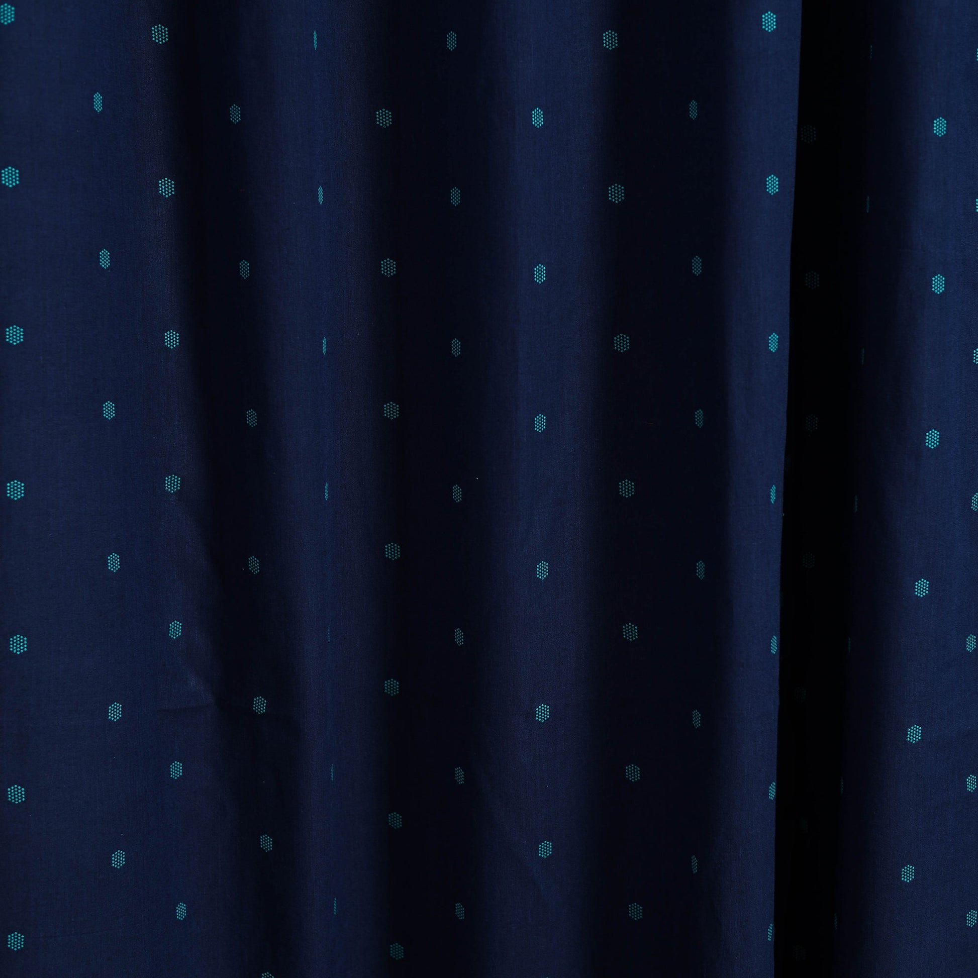 Blue - Cotton Door Jacquard Curtain (7 x 3 Feet) 12