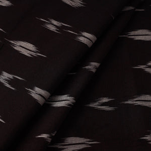 Brown - Handloom Cotton Pochampally Ikat Fabric 14