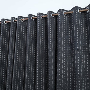 Black - Cotton Window Jacquard Curtain (5 x 3 Feet) 21