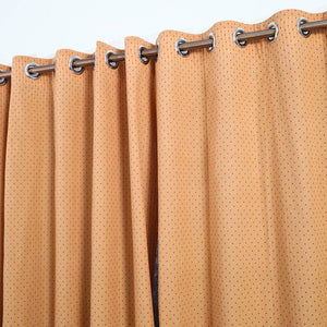 Beige - Cotton Window Jacquard Curtain (5 x 3 Feet) 24