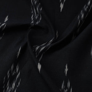 Black - Handloom Cotton Pochampally Ikat Fabric 20