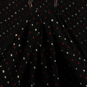 Black - Kutch Tie-Dye Cotton Bandhani Fabric 13