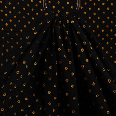 Black - Kutch Tie-Dye Cotton Bandhani Fabric 15