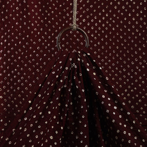 Brown - Kutch Tie-Dye Cotton Bandhani Fabric 24
