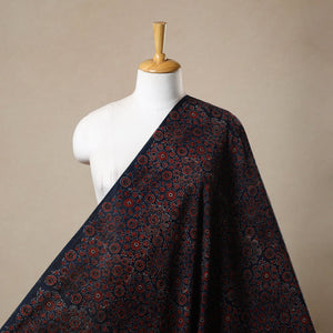 Blue - Block Print Cotton Natural Dyed Ajrakh Fabric 25