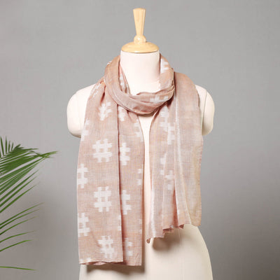 Brown - Maniabandha Ikat Handloom Cotton Stole